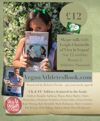 Vegan Athletes Book image by LC for VegFestUK